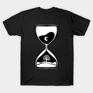 Hourglass Tree of Life Crescent Moon T-Shirt